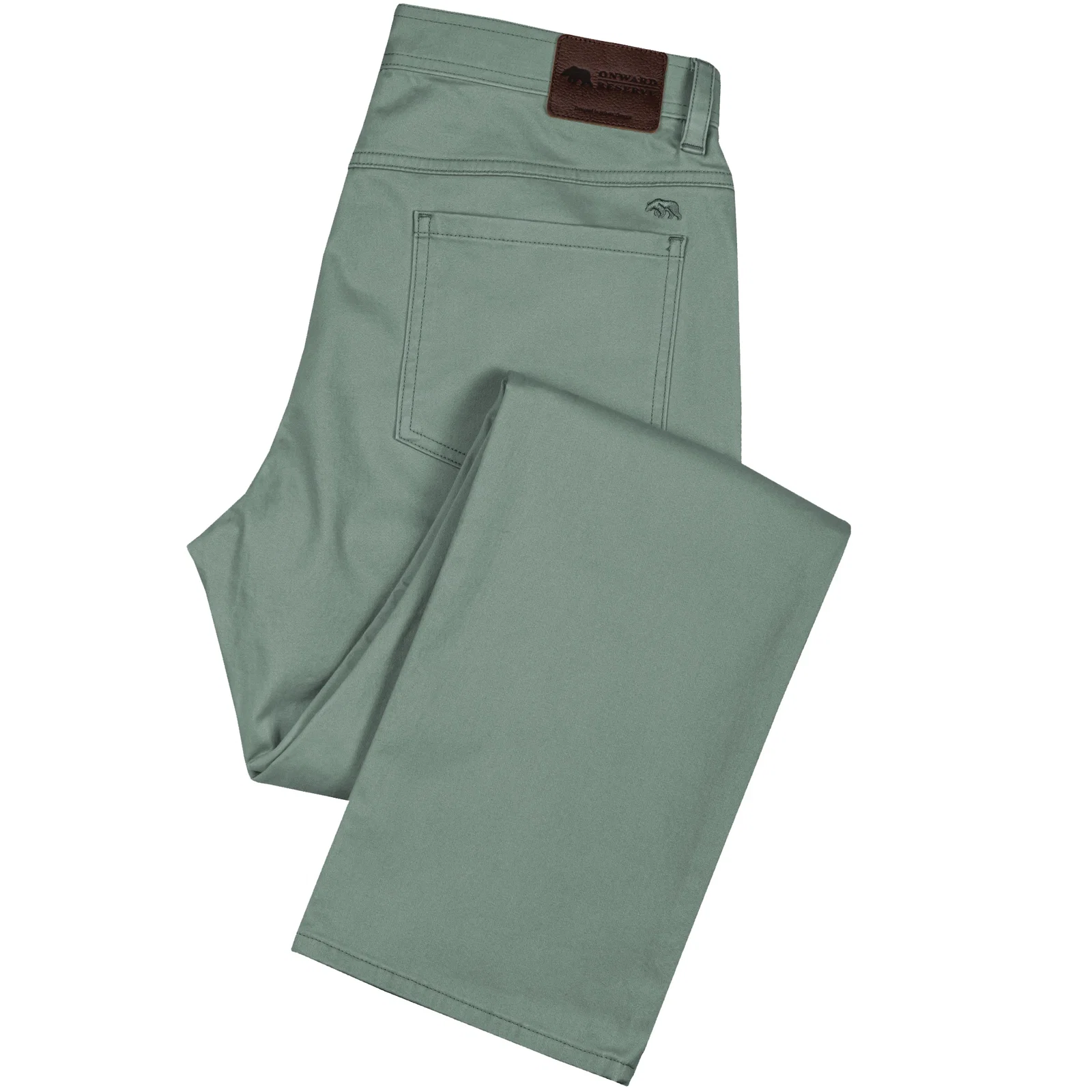 Five Pocket Stretch Pant Bentgrass Green