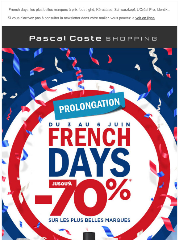 code promo pascal coste ghd