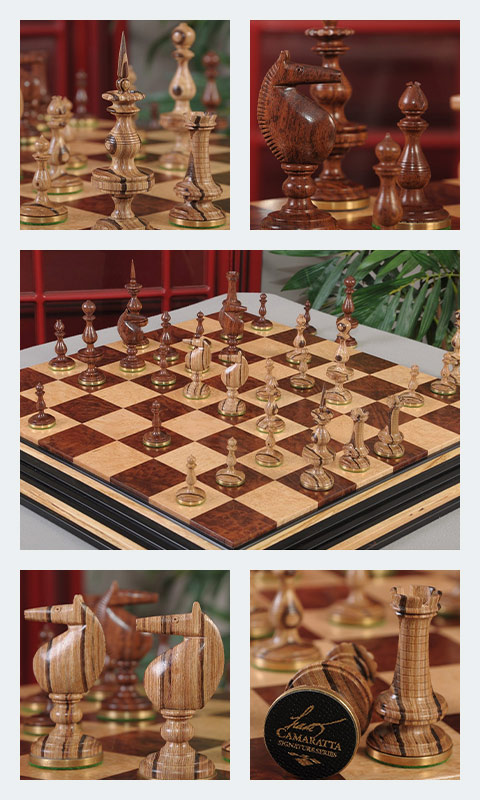 The Teramo Series Luxury Chess Set - 4.4 King