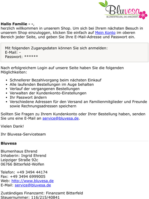Herzlich Willkommen Familie --