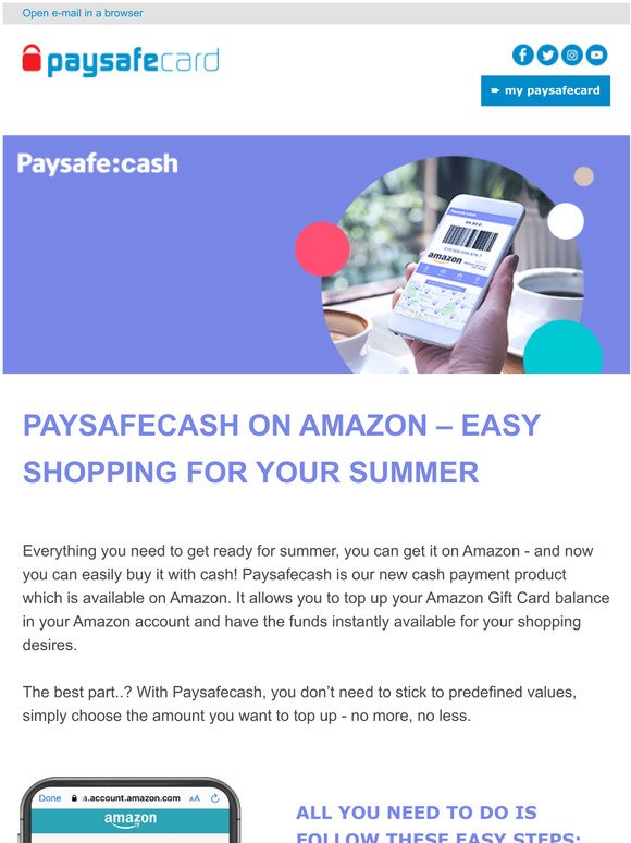 NEW: Shop on Amazon with cash
