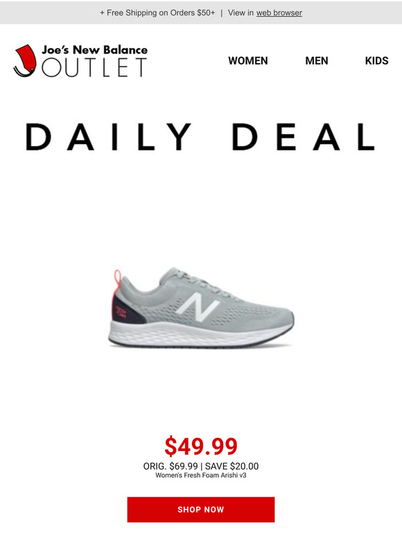 joesnewbalanceoutlet daily deal