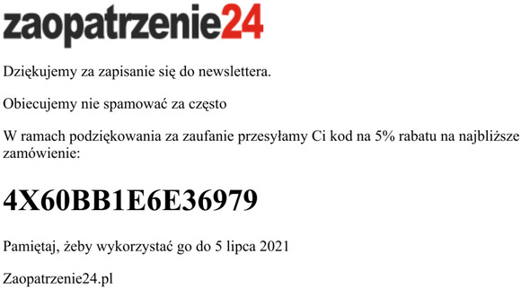 Zapis do newslettera