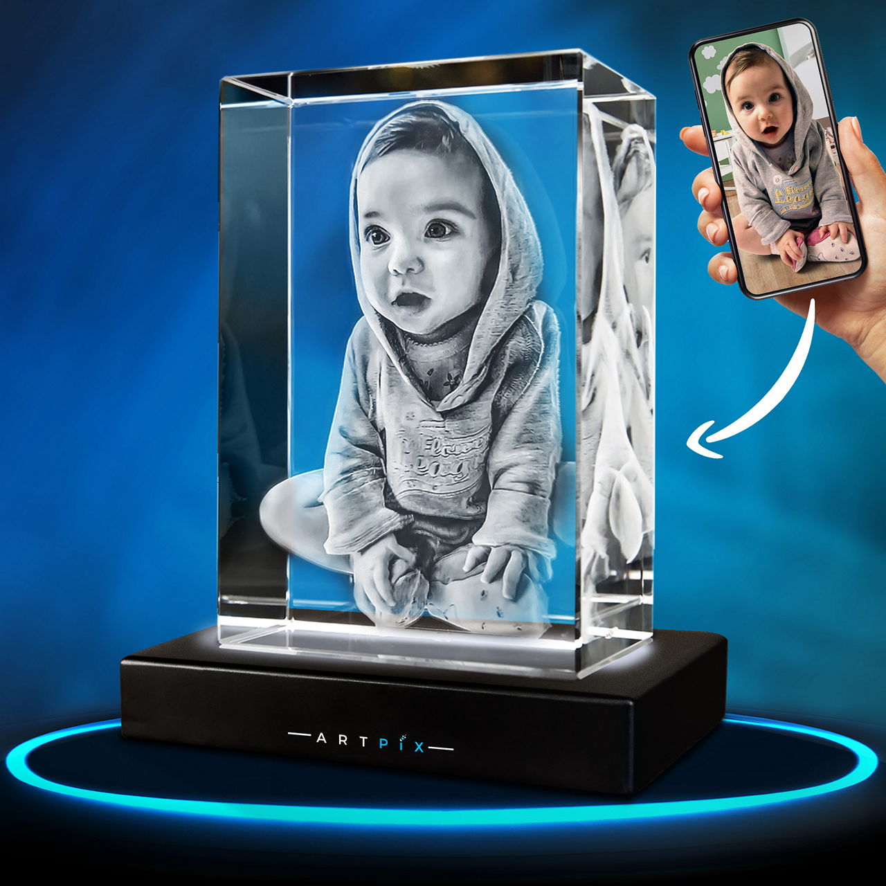 Image of 3D Crystal Rectangle