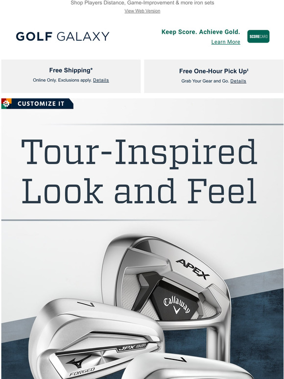 Golf Galaxy Iron sets for every player from golf's best brands Milled