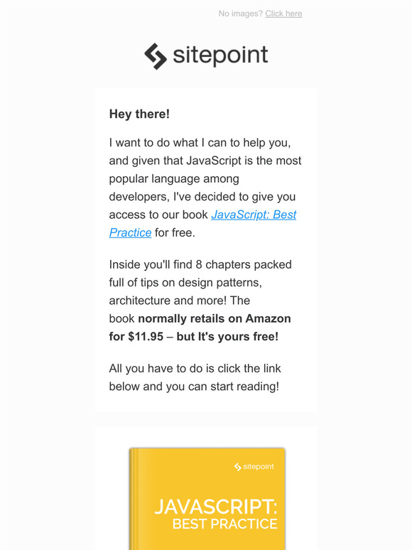 I've given you a JavaScript book for free!