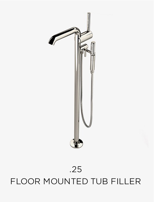 .25 FLOOR MOUNTED TUB FILLER