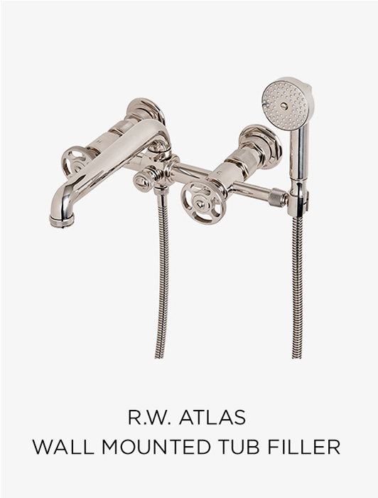 R.W. ATLAS WALL MOUNTED TUB FILLER