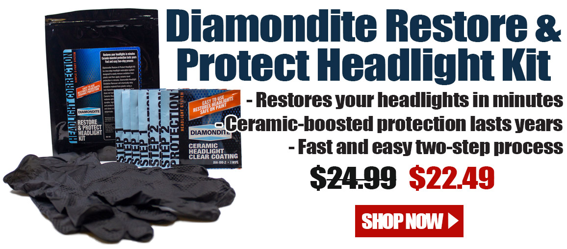 Restore & Protect Headlight Kit  Diamondite Glass Cleaning Products