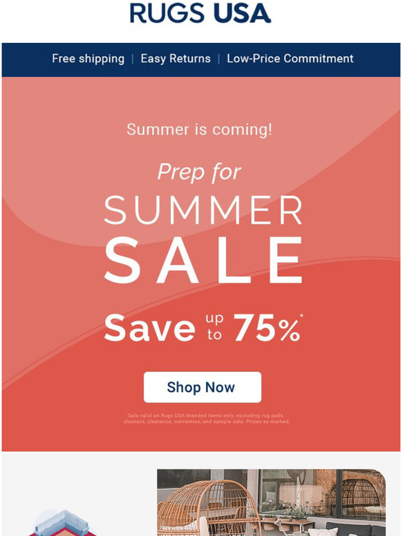 Rugs USA Cool Down with these Sizzling Deals! Shop Rugs as low as 26