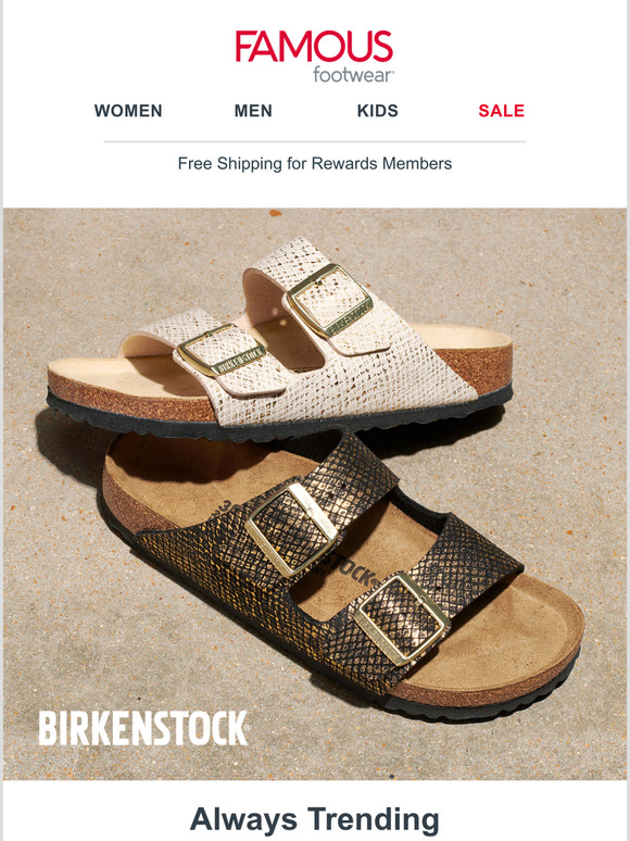 famous footwear birkenstock sale