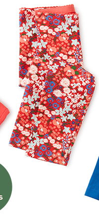 Printed Capri Leggings - Garden Sunset