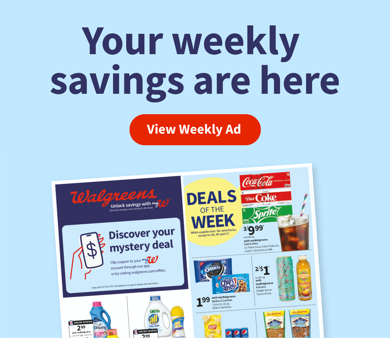 Your weekly savings are here. View Weekly Ad.