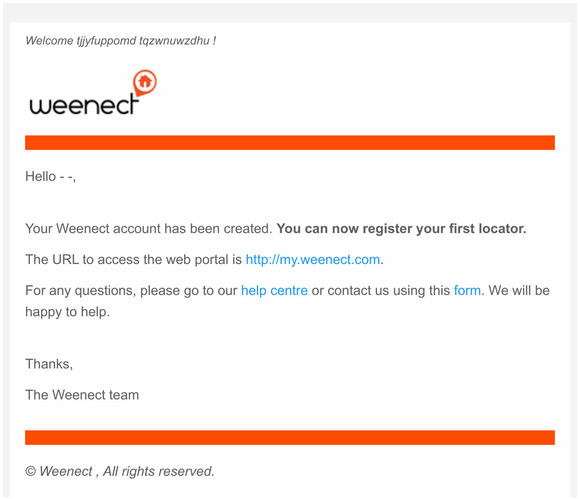 Your account creation