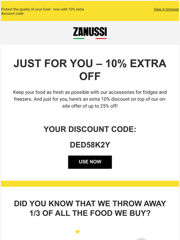 Just for you - 10% extra off