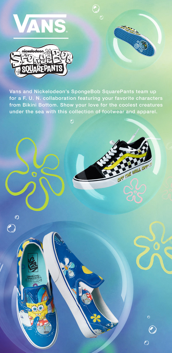 Spongebob vans clearance journeys