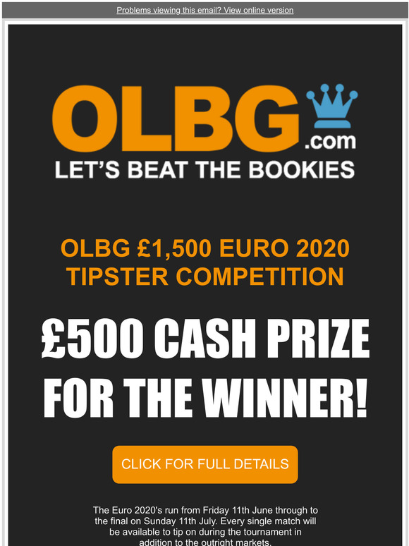 1,500 Euro 2020 Tipster Competition