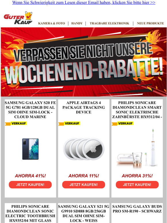 Unschlagbare Angebote fr das Wochenende!