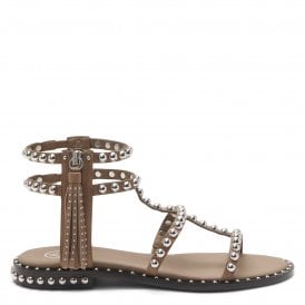 POWER Sandals Chocolate Brown Leather