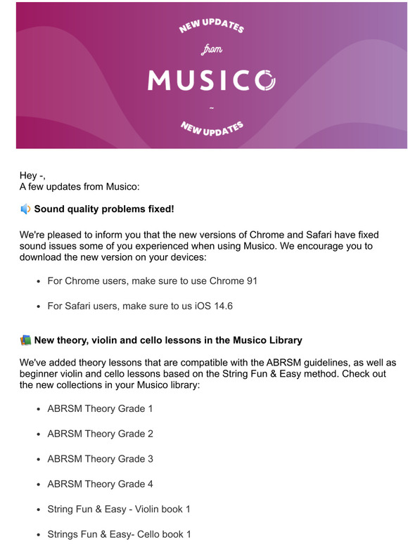 Sound quality fixed, new theory lessons and a webinar