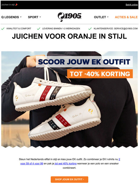 Korting op je Oranje Outfit - Shop nu