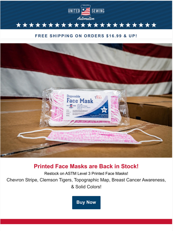 Printed Masks Are Back in Stock! Get Yours Today!