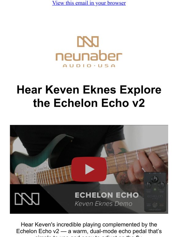 New Demo Alert Echelon Echo v2
