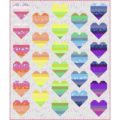 Floating Hearts Quilt Free Pattern