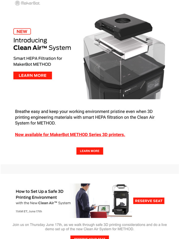 Makerbot Breathe Easy with the New Clean Air System for METHOD Milled