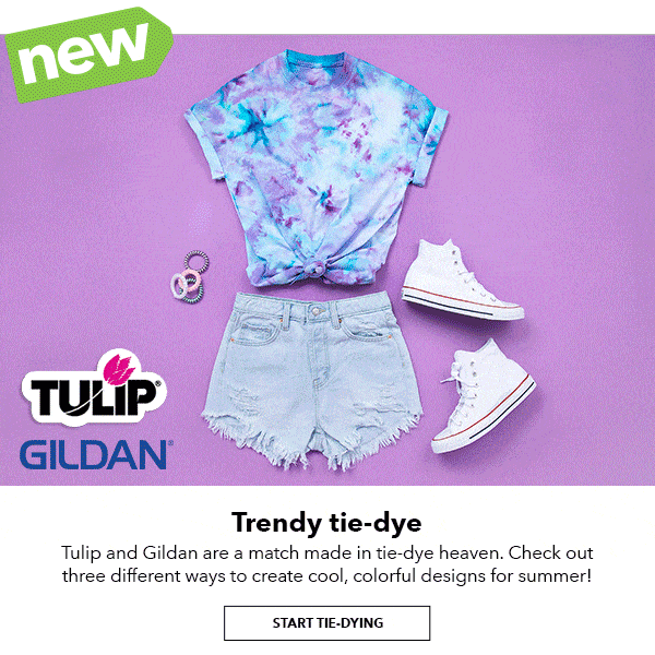 Tulip and Gildan. Start Tie-Dying.