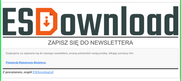 [ESDownload.pl] Weryfikacja adresu email