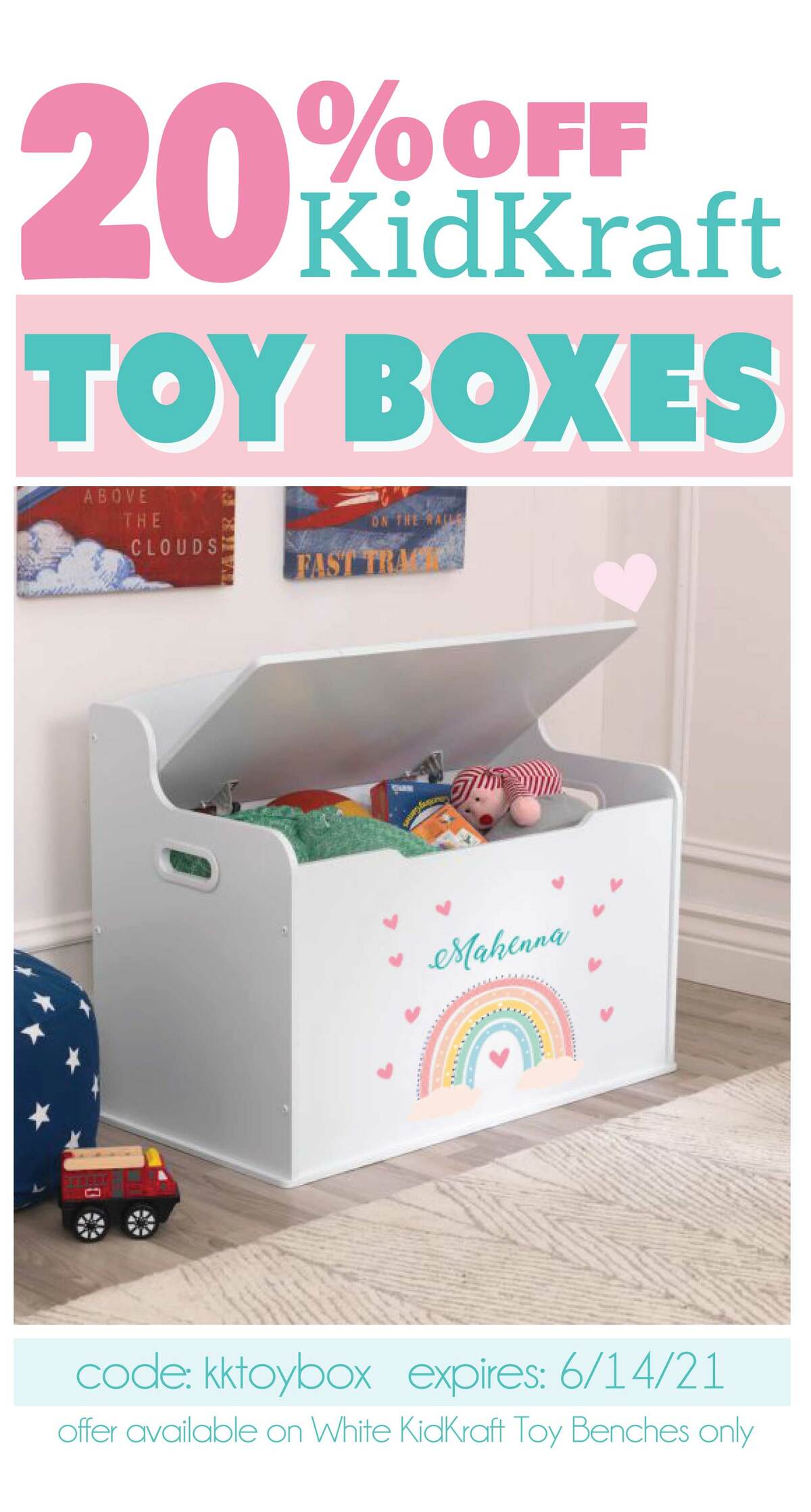 personalized kidkraft toy box