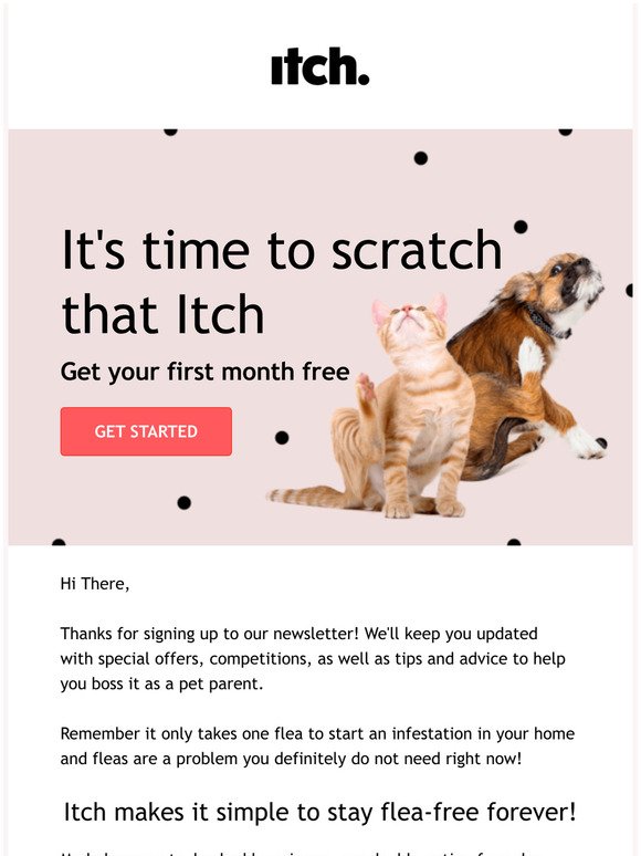 Thanks for signing up to Itch,