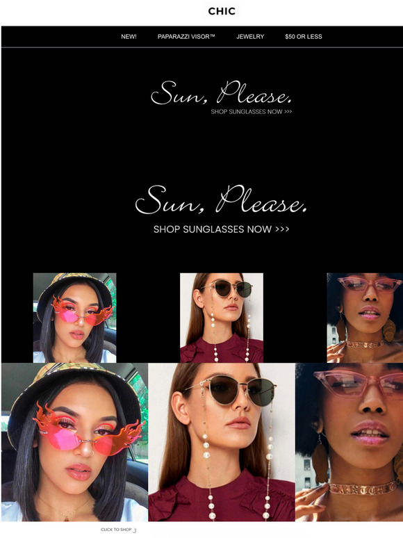 There's no such thing as too many pairs of sunglasses...