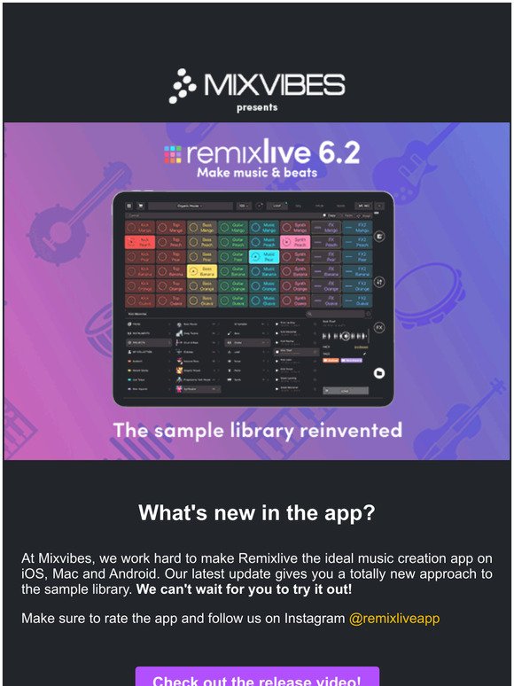 Hey, we have news for your sample library on Remixlive! 