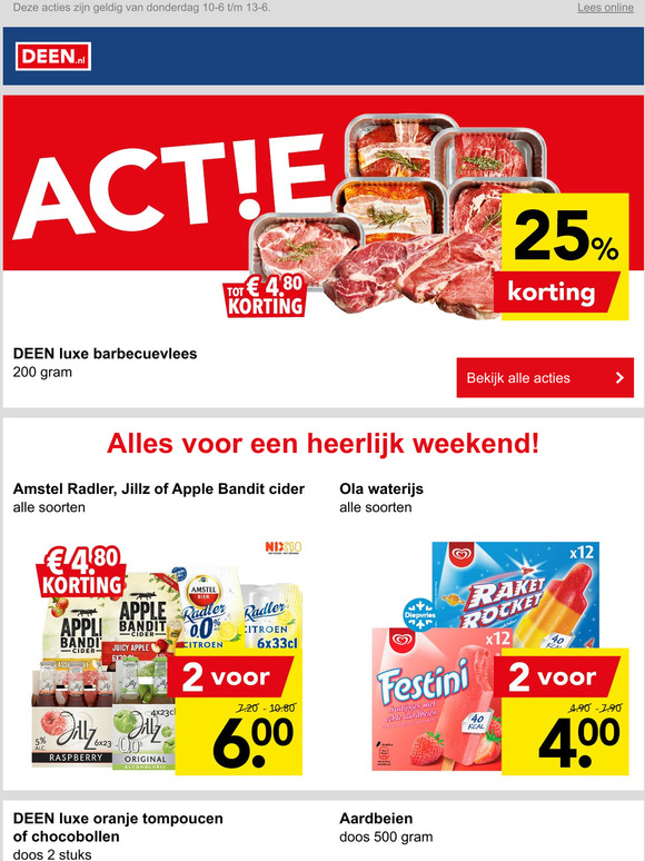 Weekendacties bij DEEN