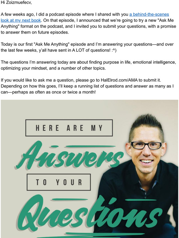 Here Are My Answers to Your Questions