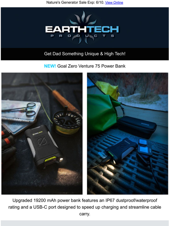 Earthtech Products New Goal Zero Tank Now Add Expansion Batteries To Yeti Generators For Longer Lasting Power Storage Milled