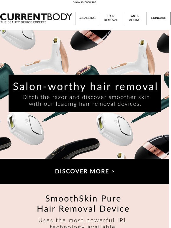Salon-worthy hair removal
