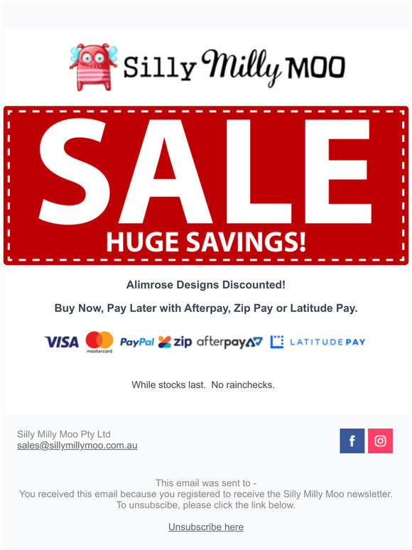 Alimrose Sale - Huge Savings!