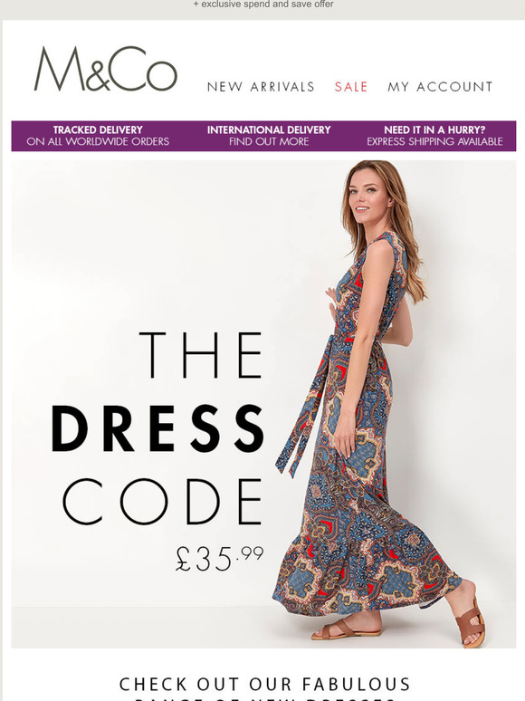 m and co sale dresses