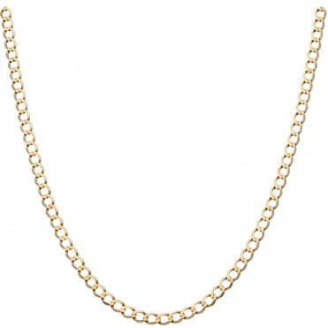 Pre-Owned 9ct Yellow Gold 18.5 Inch Curb Chain Necklace