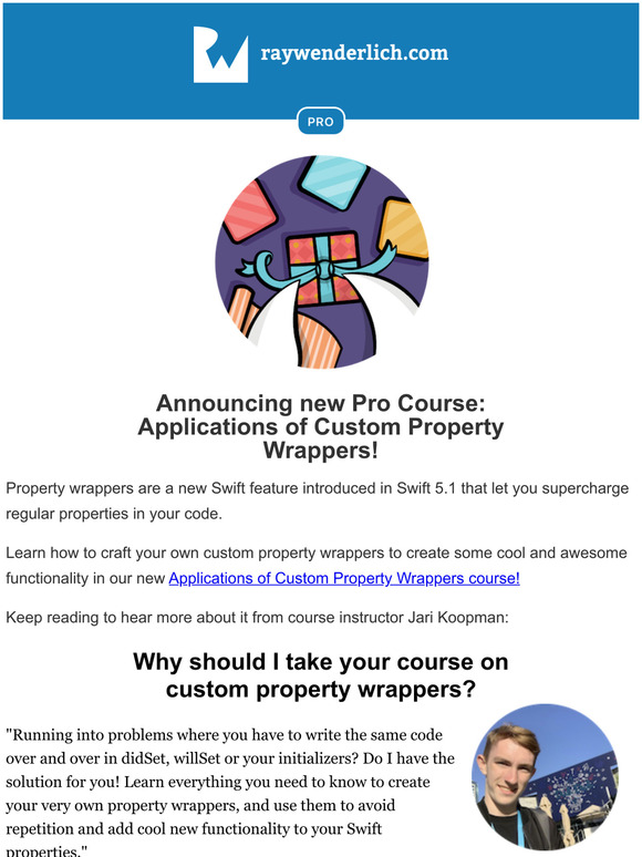 Announcing New Course: Applications of Custom Property Wrappers!