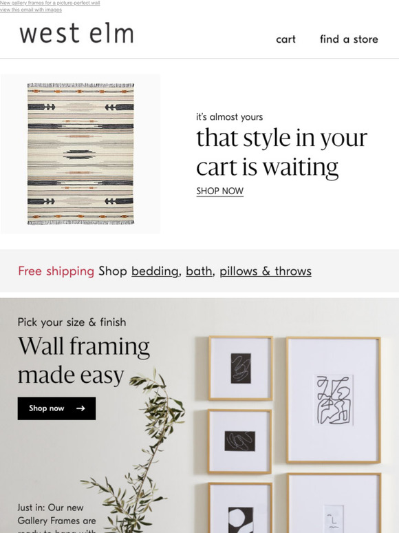 West Elm Athome picture framing made EASY Milled