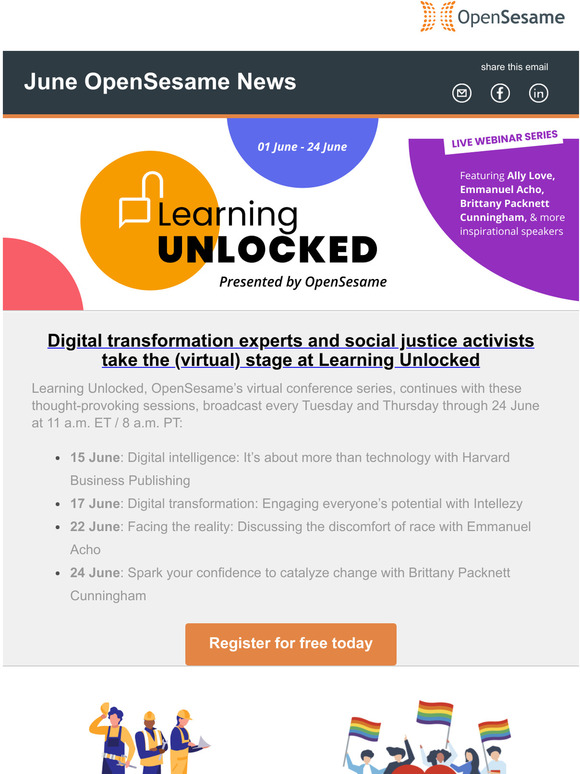 June News - Hear from changemakers, founders and thought leaders | Learning Unlocked continues through 24 June