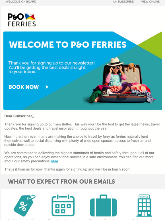 Welcome on board!