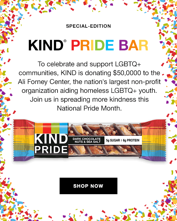 KIND: KIND Pride Bars Brands launch Pride collections campaign in support of LGBTQ+ charities 