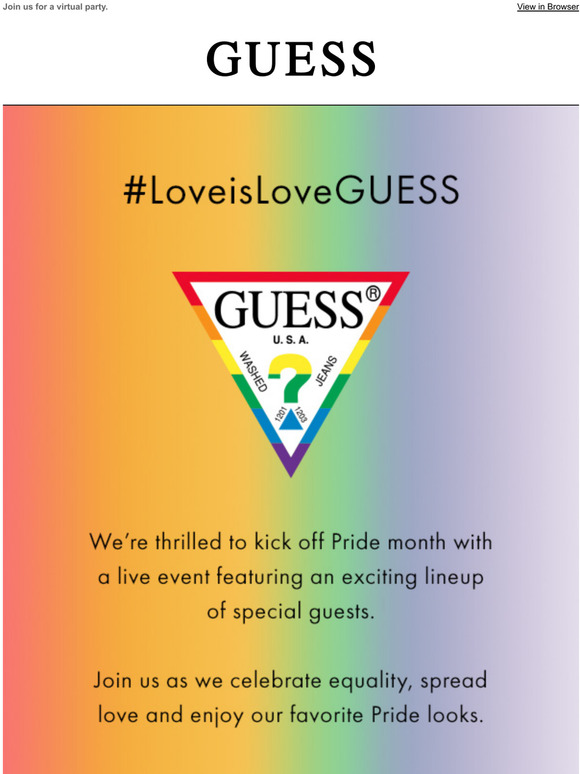 guess pride collection 2021