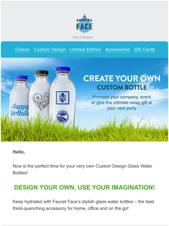 Don't Miss The Chance: Create Your Own Custom Bottle!