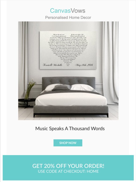 Capture your favorite song on a Canvas 